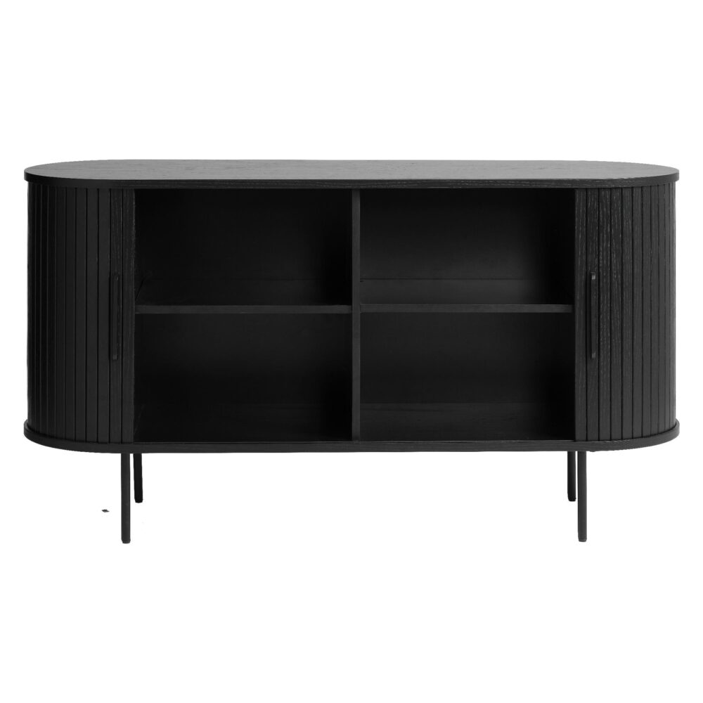 zwart eiken dressoir Nova 140 cm afbeelding 4