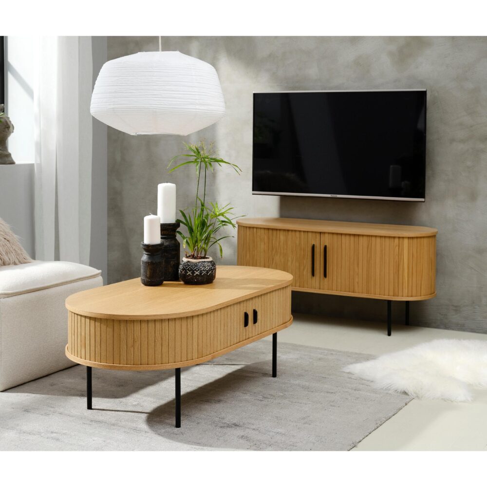 ovale salontafel Nova met opbergruimte afbeelding 7