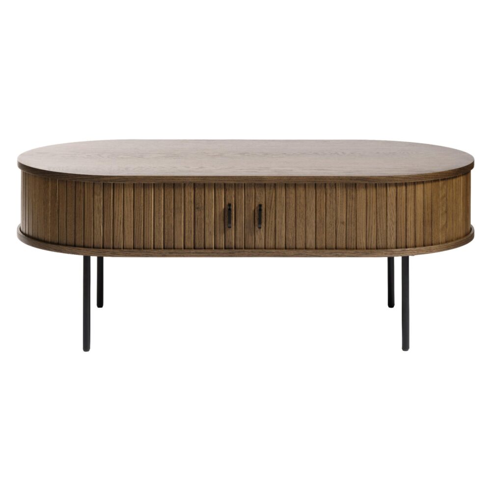ovale salontafel Nova met schuifdeuren afbeelding 1