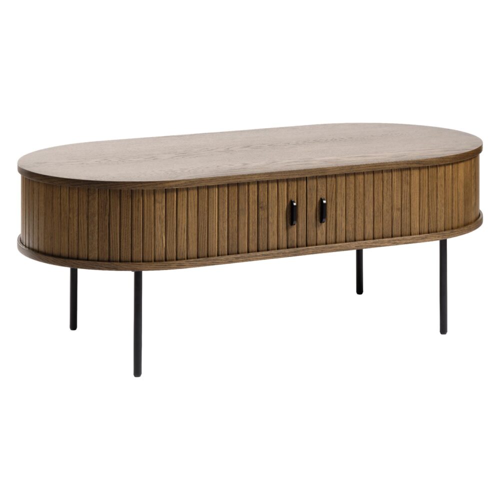ovale salontafel Nova met schuifdeuren afbeelding 2