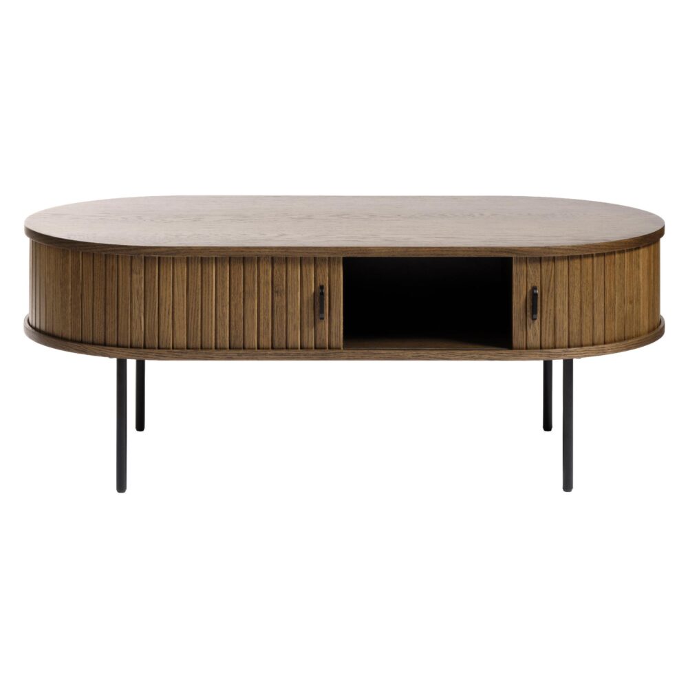 ovale salontafel Nova met schuifdeuren afbeelding 3