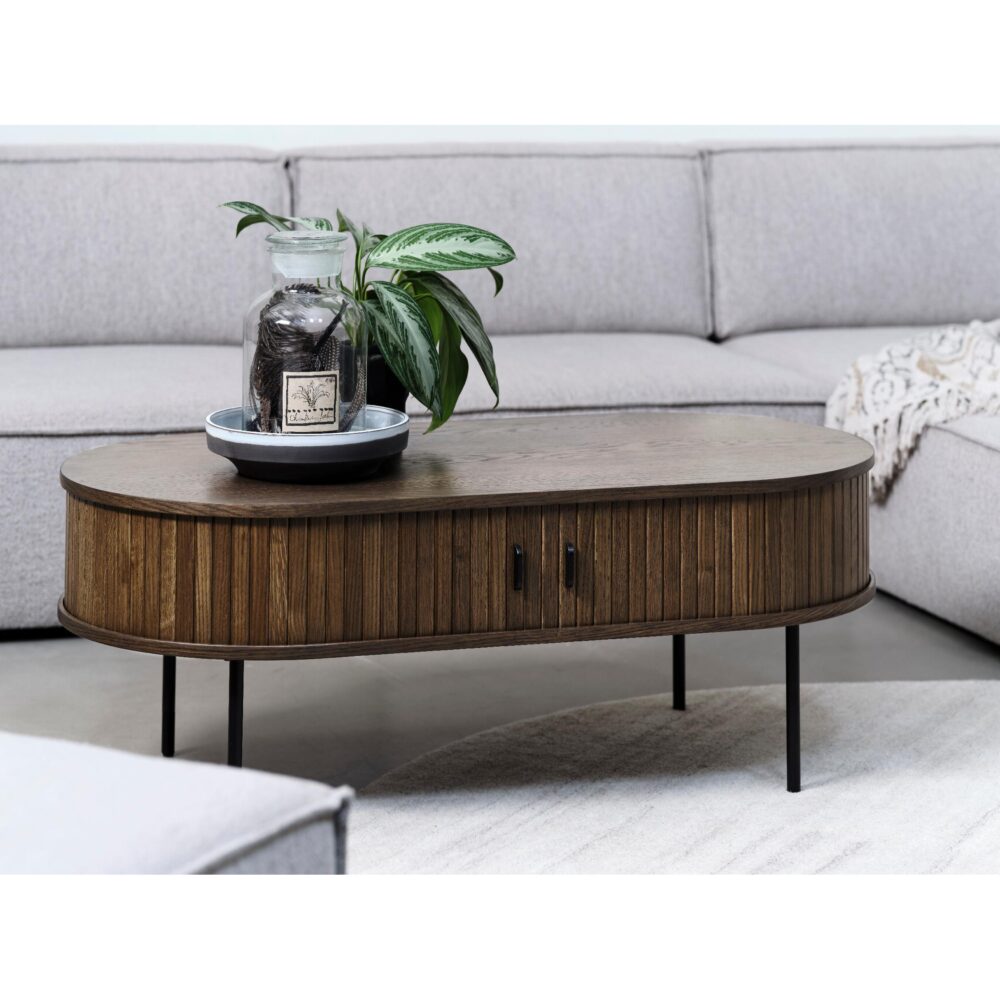 ovale salontafel Nova met schuifdeuren afbeelding 9