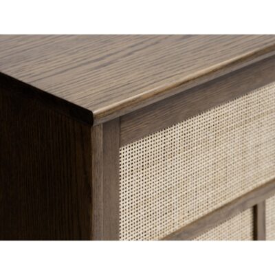 Enli dressoir smoked oak rotan 180 cm afbeelding 10