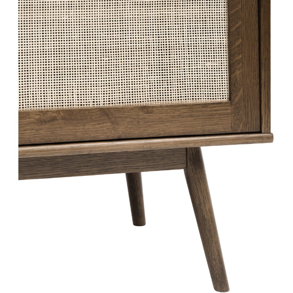 Enli dressoir smoked oak rotan 180 cm afbeelding 8