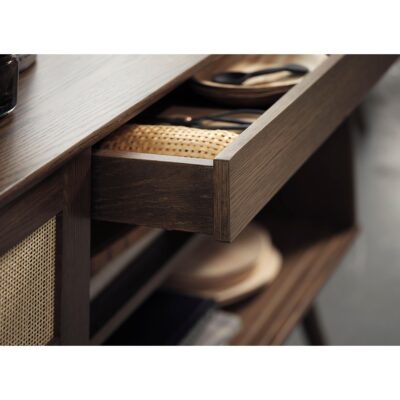 Enli dressoir smoked oak rotan 180 cm afbeelding 7