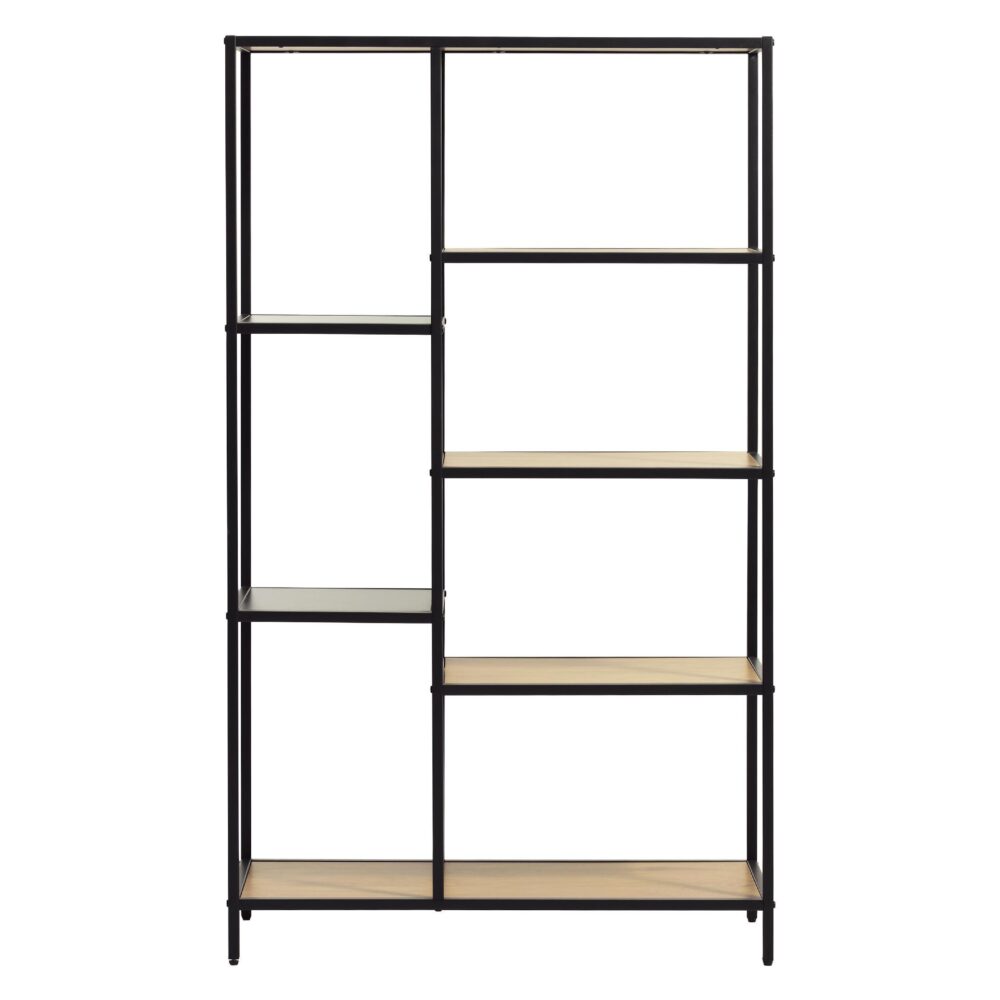 industriele boekenkast Lynor eiken 146 cm afbeelding 1