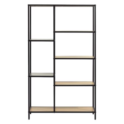industriele boekenkast Lynor eiken 146 cm afbeelding 1