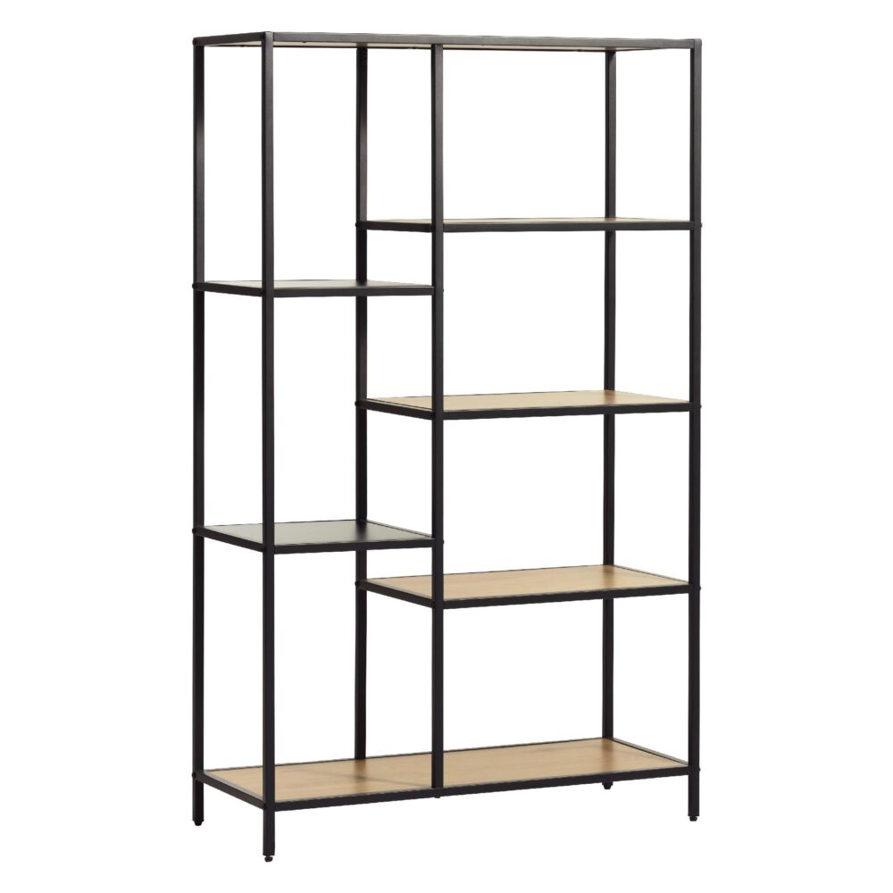 industriele boekenkast Lynor eiken 146 cm afbeelding 2