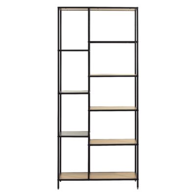 industriële boekenkast Lynor 180 cm eiken afbeelding 1