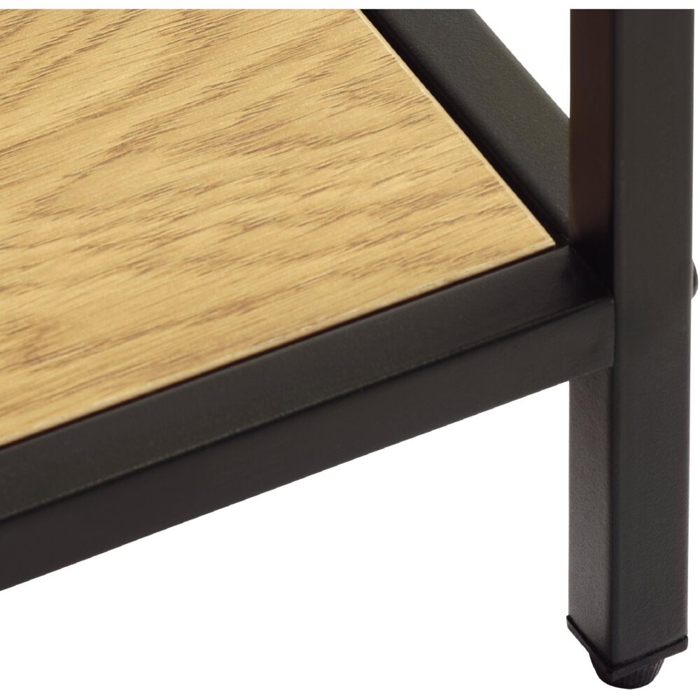 industriële boekenkast Lynor 180 cm eiken afbeelding 4