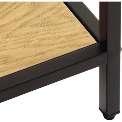 industriële boekenkast Lynor 180 cm eiken afbeelding 4