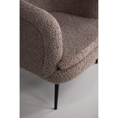 beige teddy fauteuil loungestoel afbeelding 9