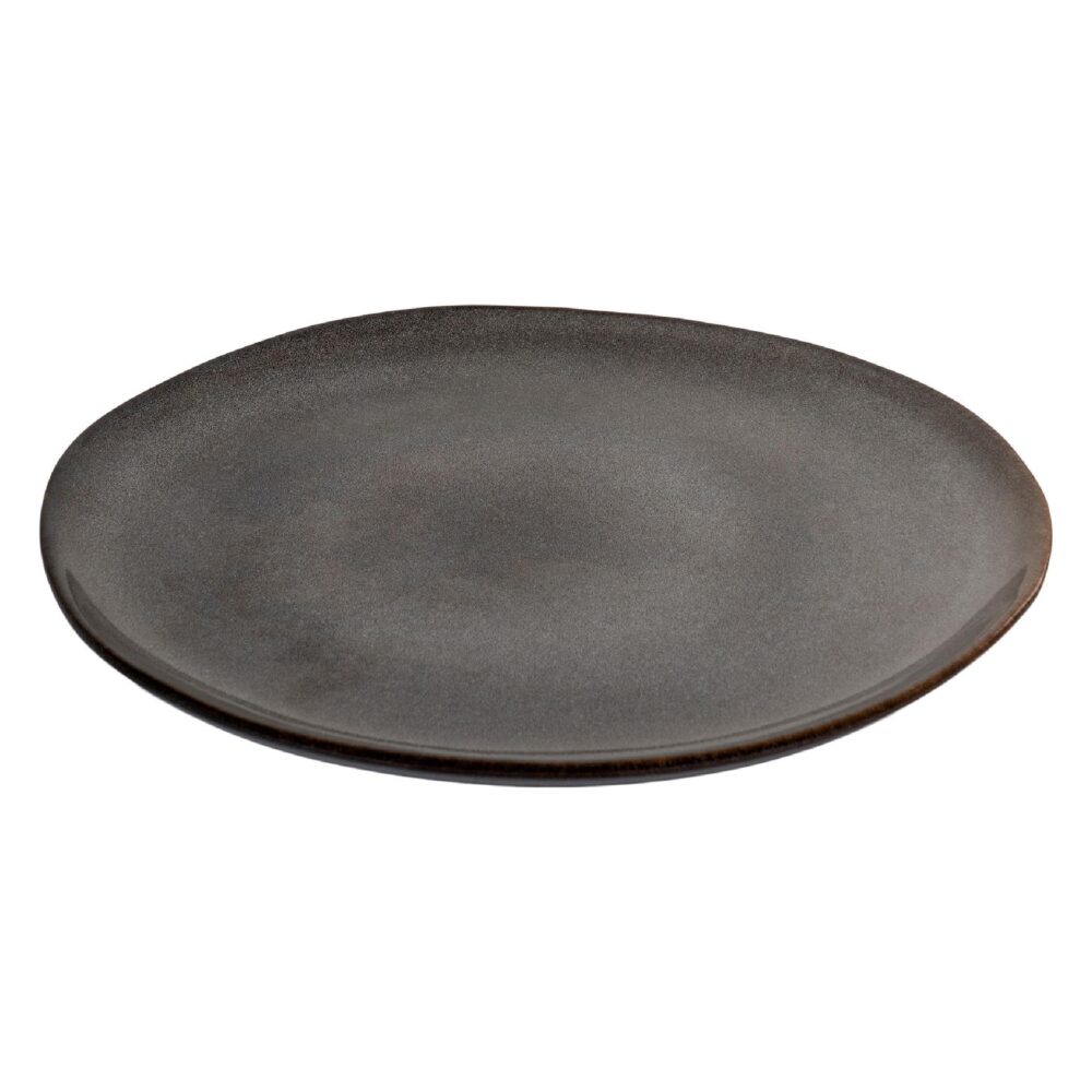 dinerborden set 27 cm grijs bruin afbeelding 1