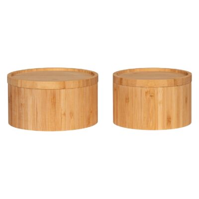 bamboe opbergboxen set afbeelding 1