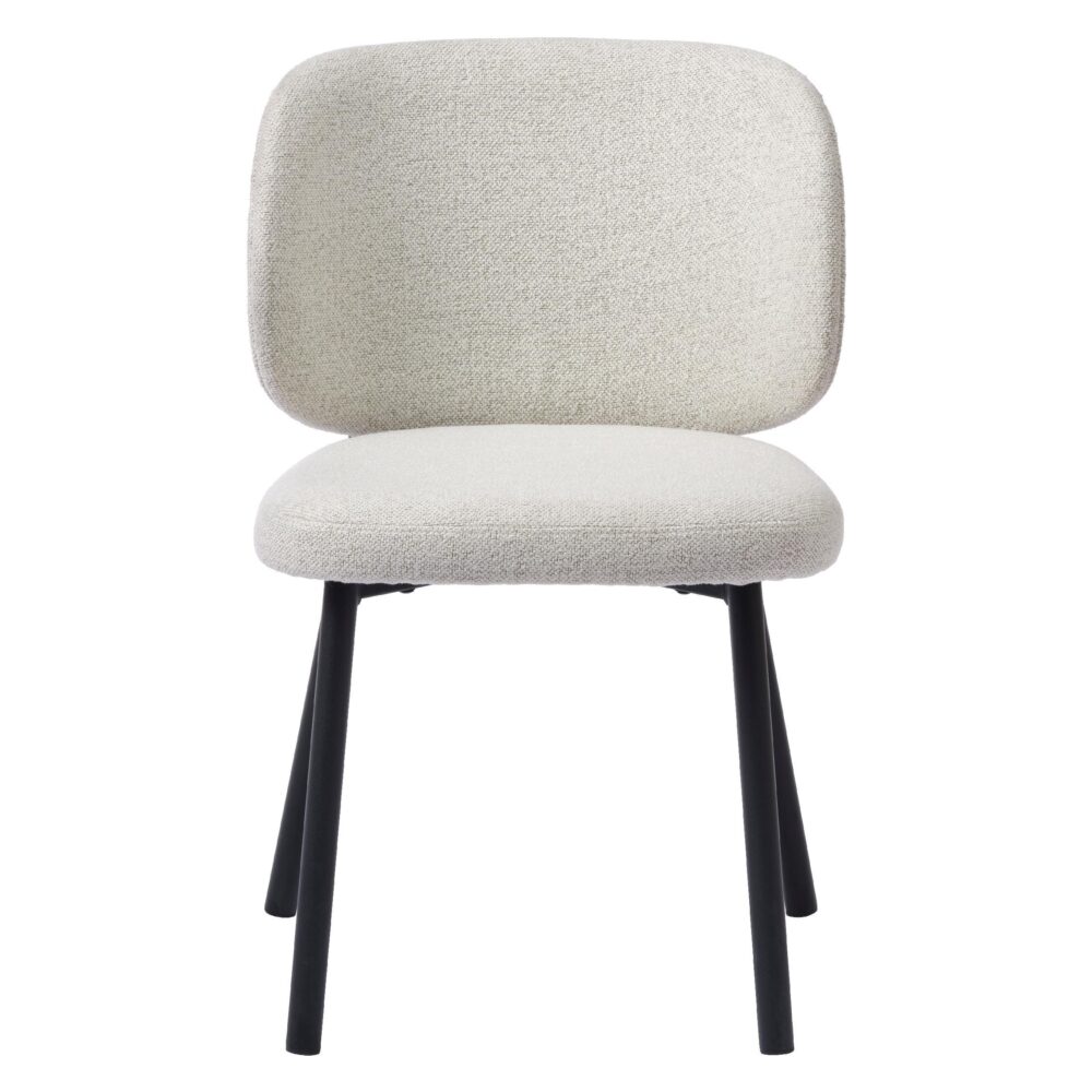 Nuno bouclé eetkamerstoelen offwhite set van 2 afbeelding 3