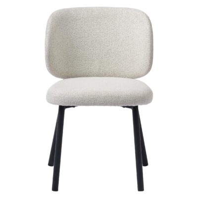 Nuno bouclé eetkamerstoelen offwhite set van 2 afbeelding 3