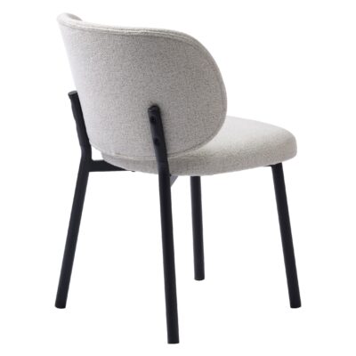 Nuno bouclé eetkamerstoelen offwhite set van 2 afbeelding 4