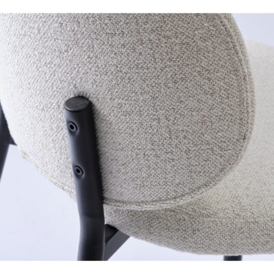 Nuno bouclé eetkamerstoelen offwhite set van 2 afbeelding 6