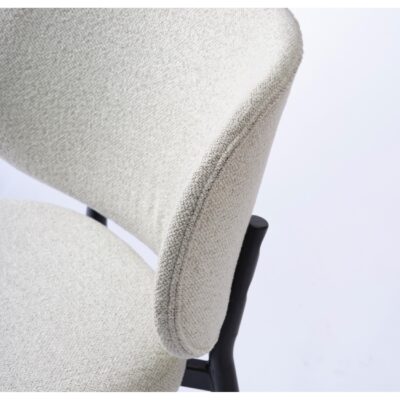 Nuno bouclé eetkamerstoelen offwhite set van 2 afbeelding 7