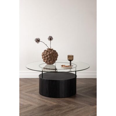 ronde glazen salontafel Luma afbeelding 3
