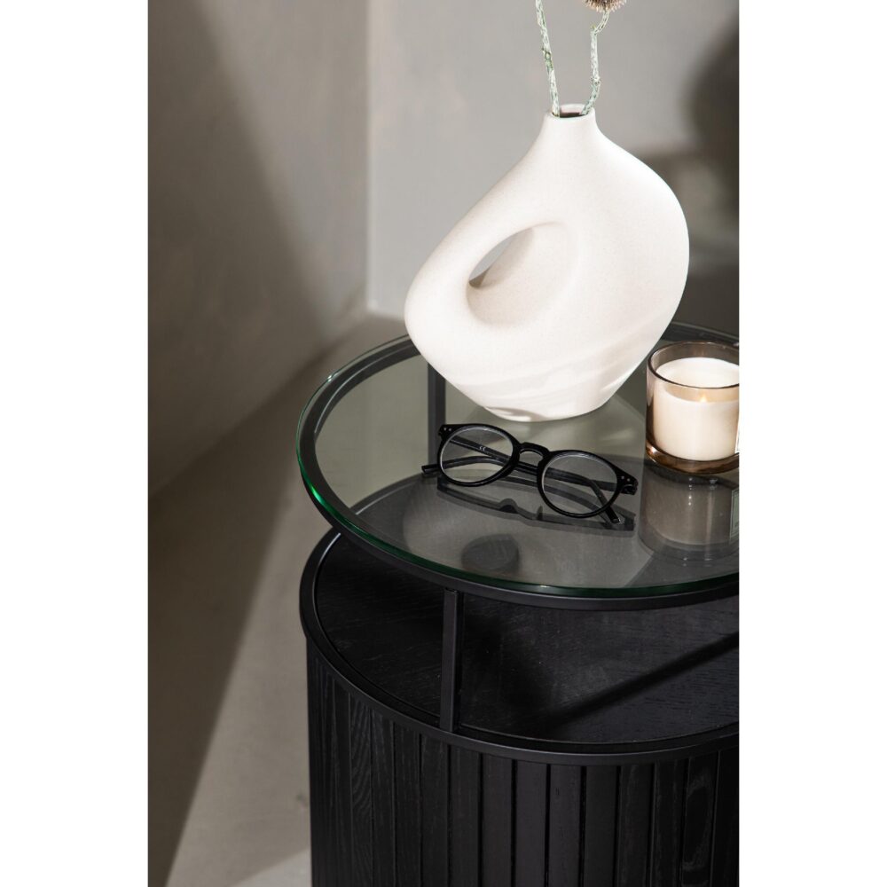 ronde glazen bijzettafel Luma afbeelding 4