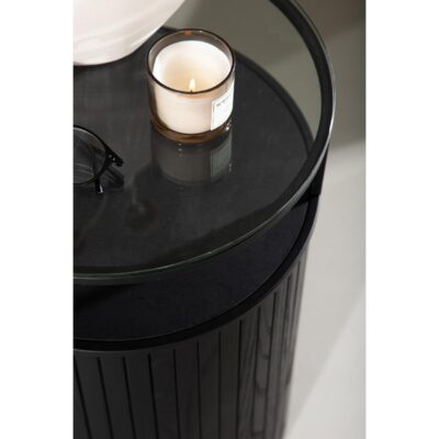 ronde glazen bijzettafel Luma afbeelding 5