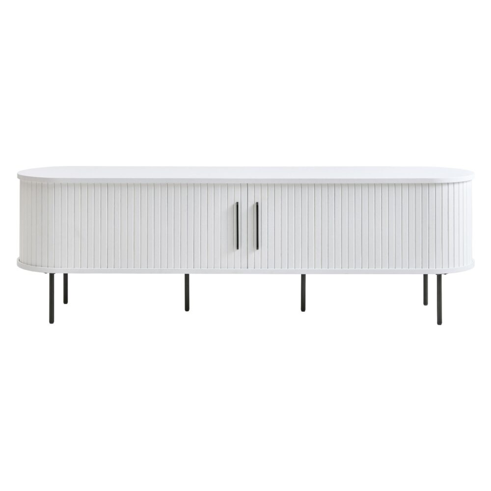tv meubel Nova wit 180 cm met schuifdeuren afbeelding 1