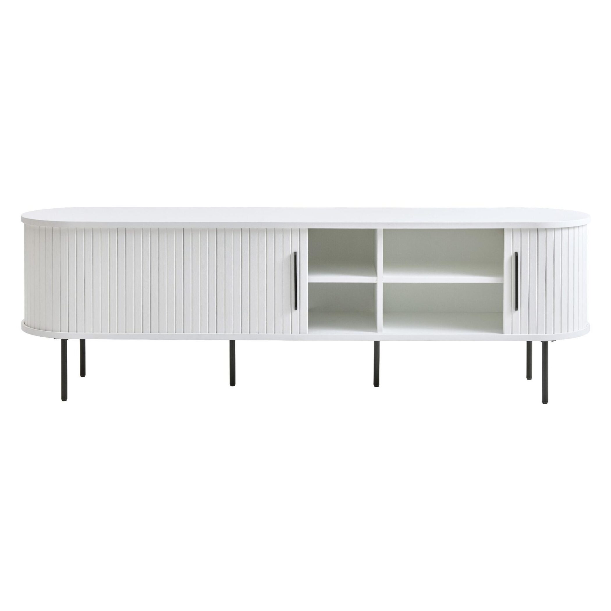 tv meubel Nova wit 180 cm met schuifdeuren afbeelding 3