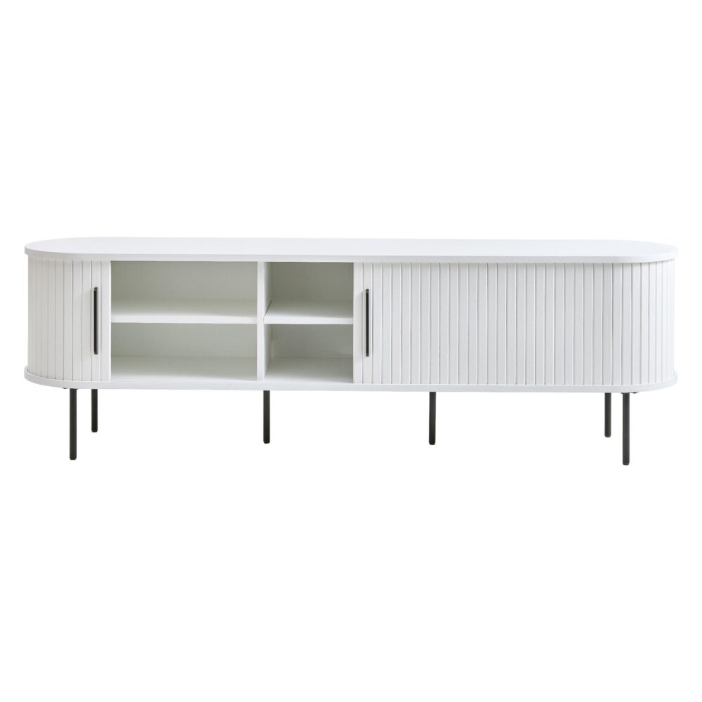 tv meubel Nova wit 180 cm met schuifdeuren afbeelding 2