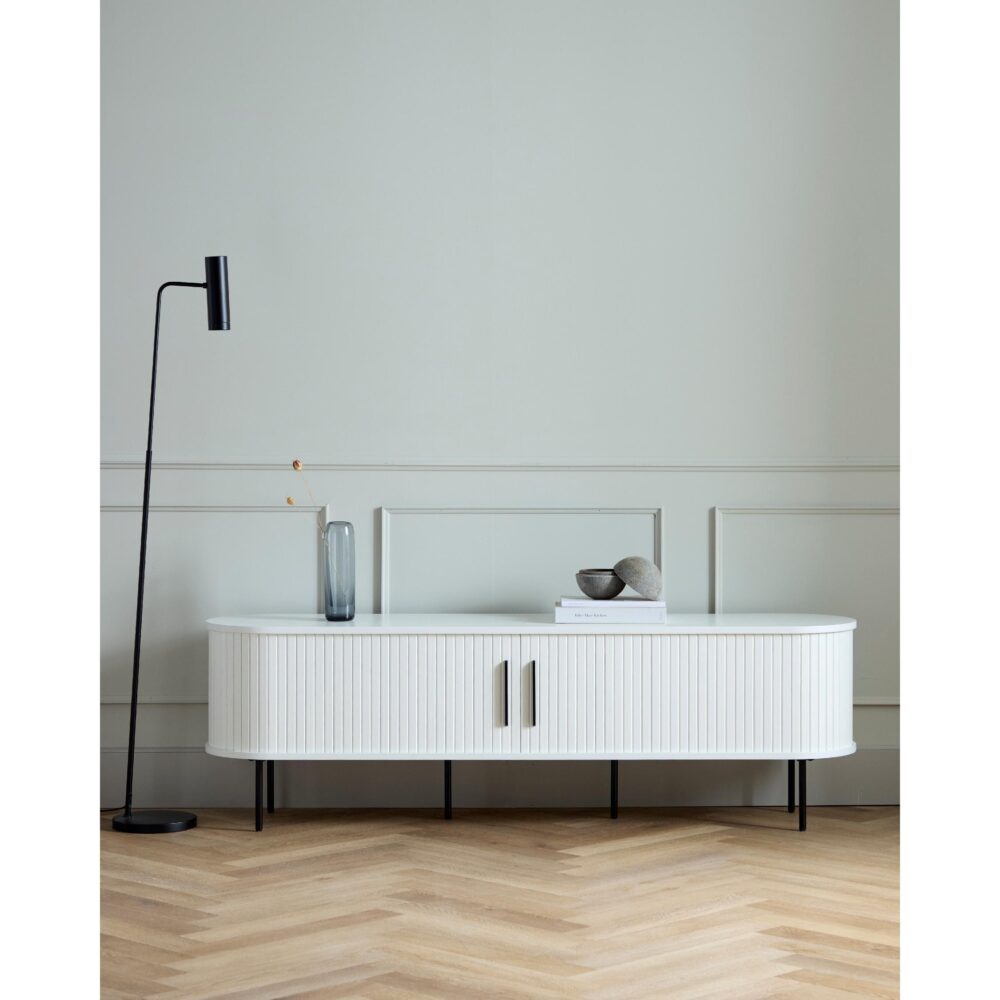 tv meubel Nova wit 180 cm met schuifdeuren afbeelding 9