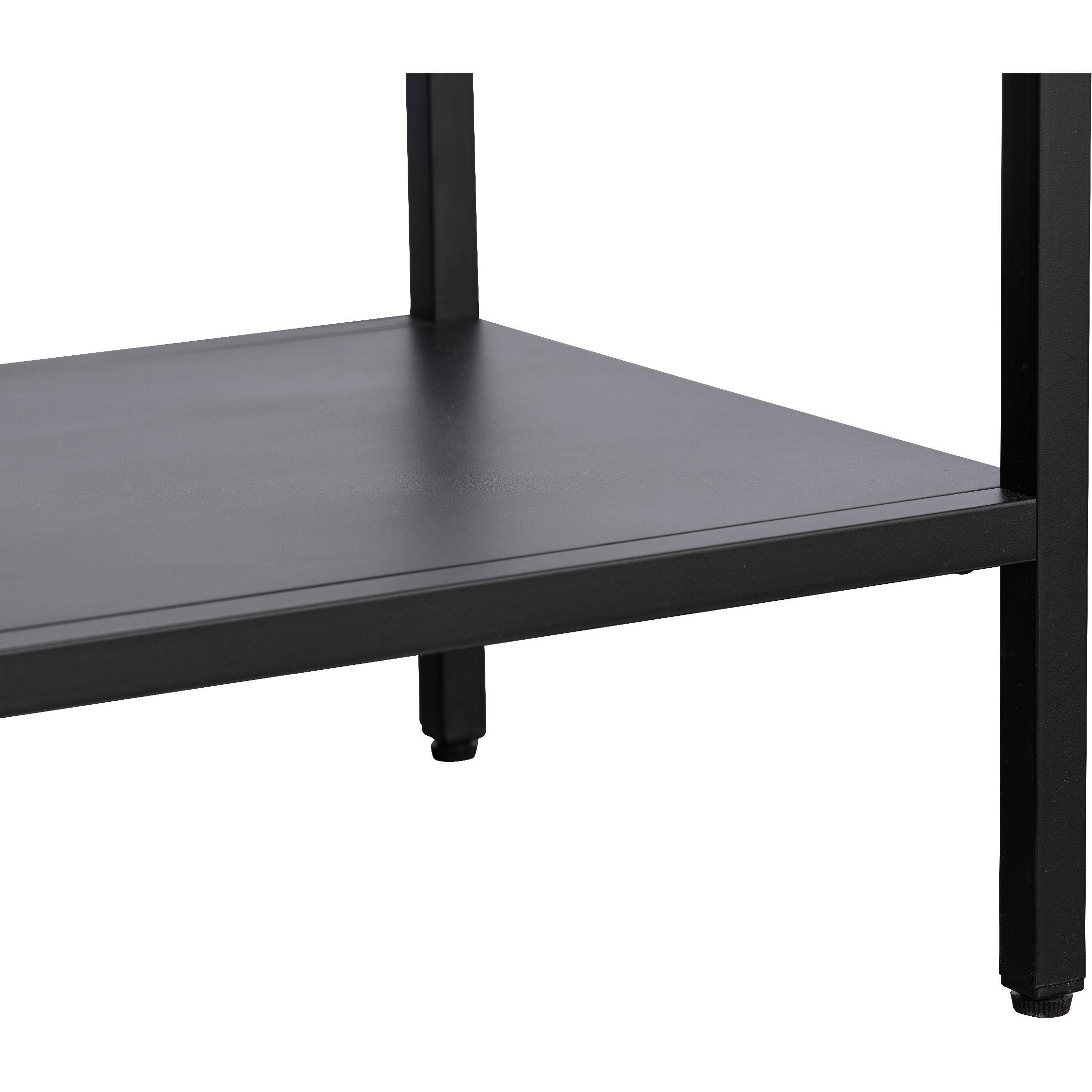 witte metalen vitrinekast Maja met glazen deuren afbeelding 8