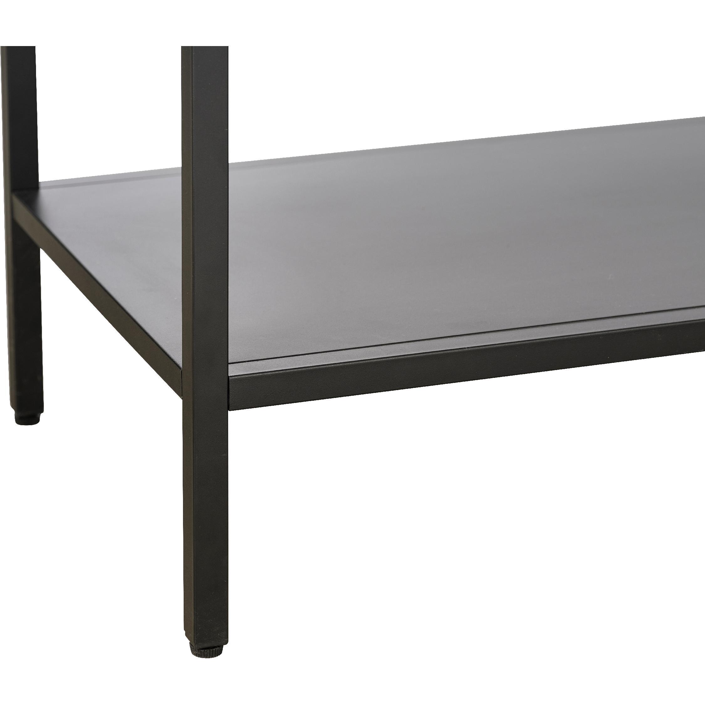 witte metalen vitrinekast Maja met glazen deuren afbeelding 11