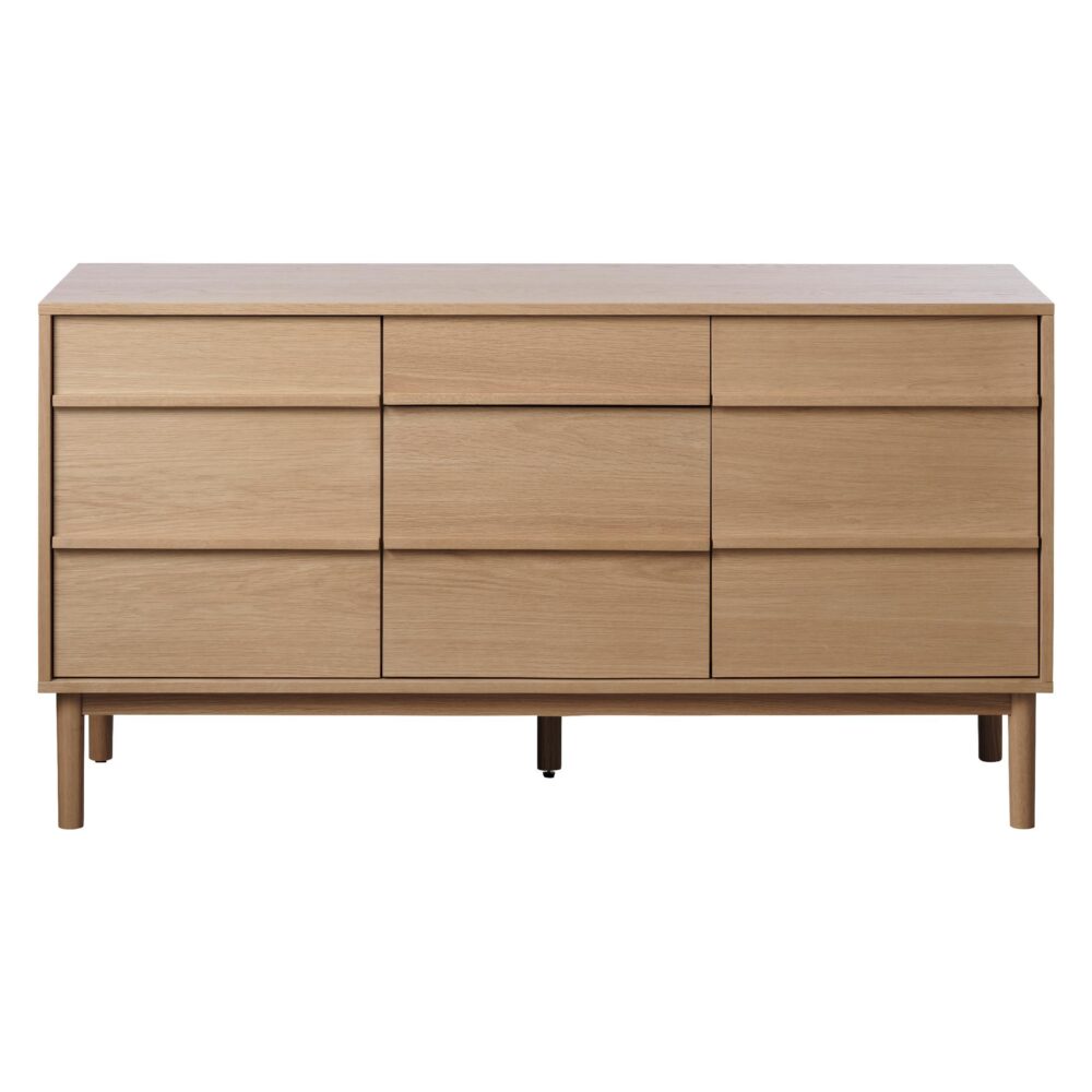 eikenfineer dressoir Vera 140 cm afbeelding 1