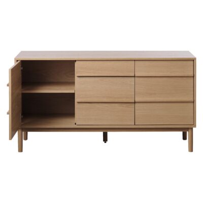 eikenfineer dressoir Vera 140 cm afbeelding 4