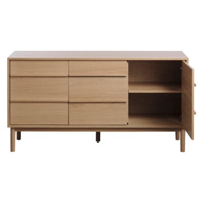 eikenfineer dressoir Vera 140 cm afbeelding 2