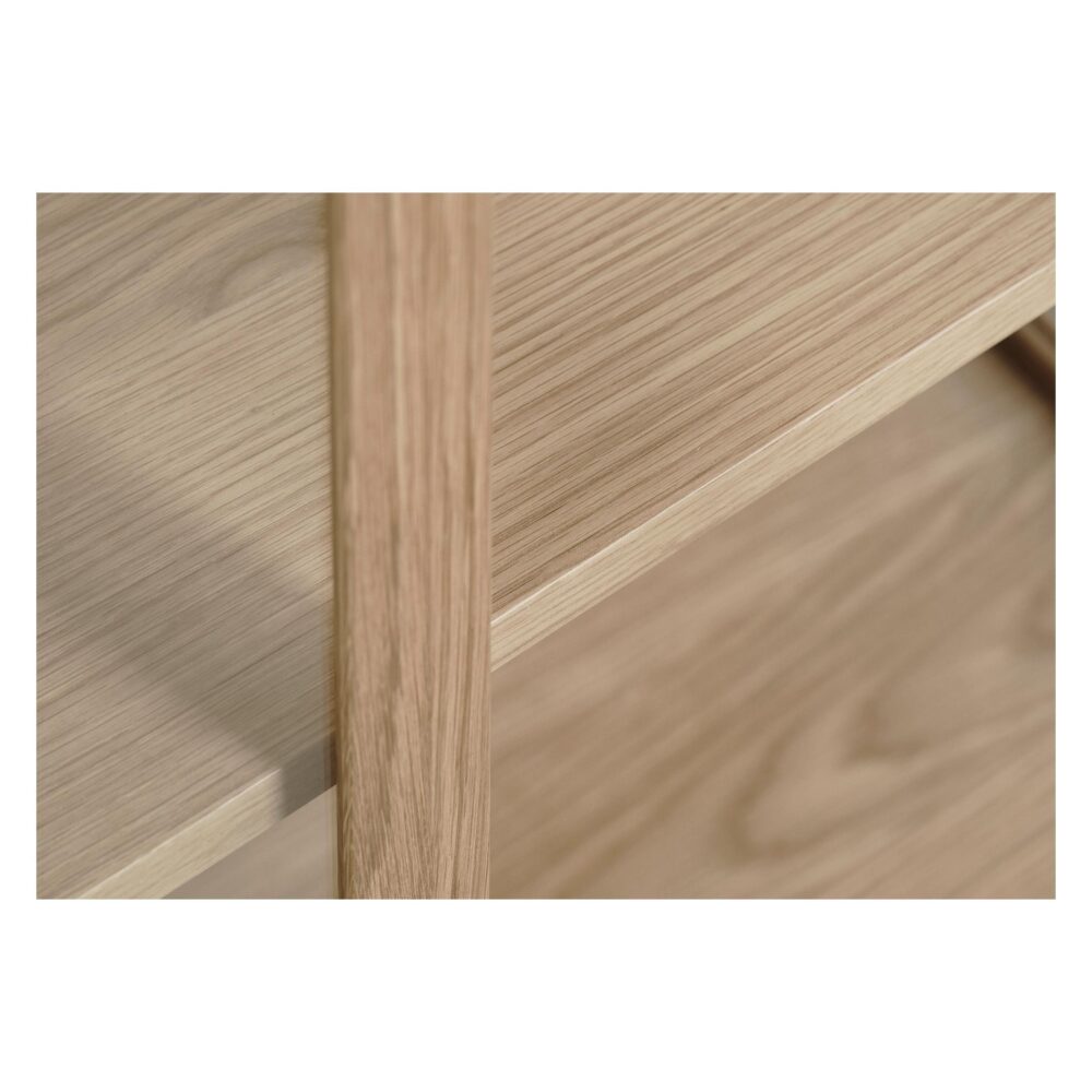 vitrinekast Mona eikenhout met glazen deuren afbeelding 2