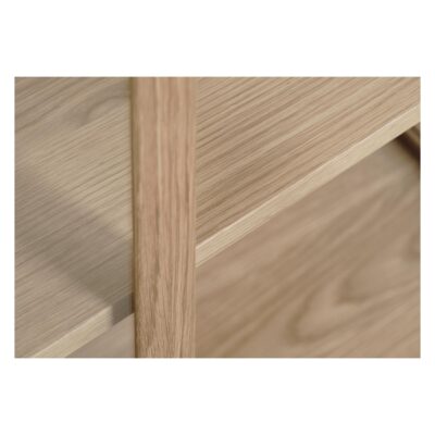 vitrinekast Mona eikenhout met glazen deuren afbeelding 2