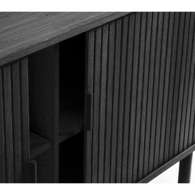 zwart eiken dressoir Tara 160 cm afbeelding 8