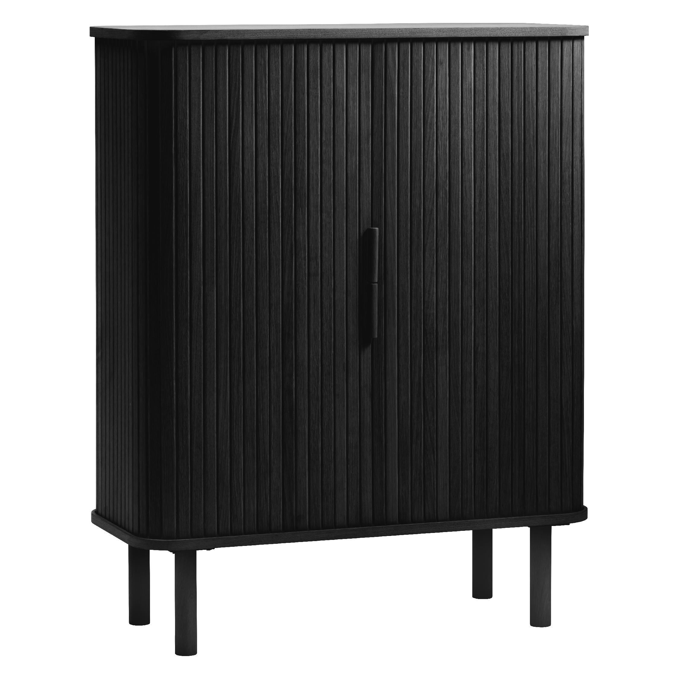 zwarte wandkast Tara met schuifdeuren afbeelding 4