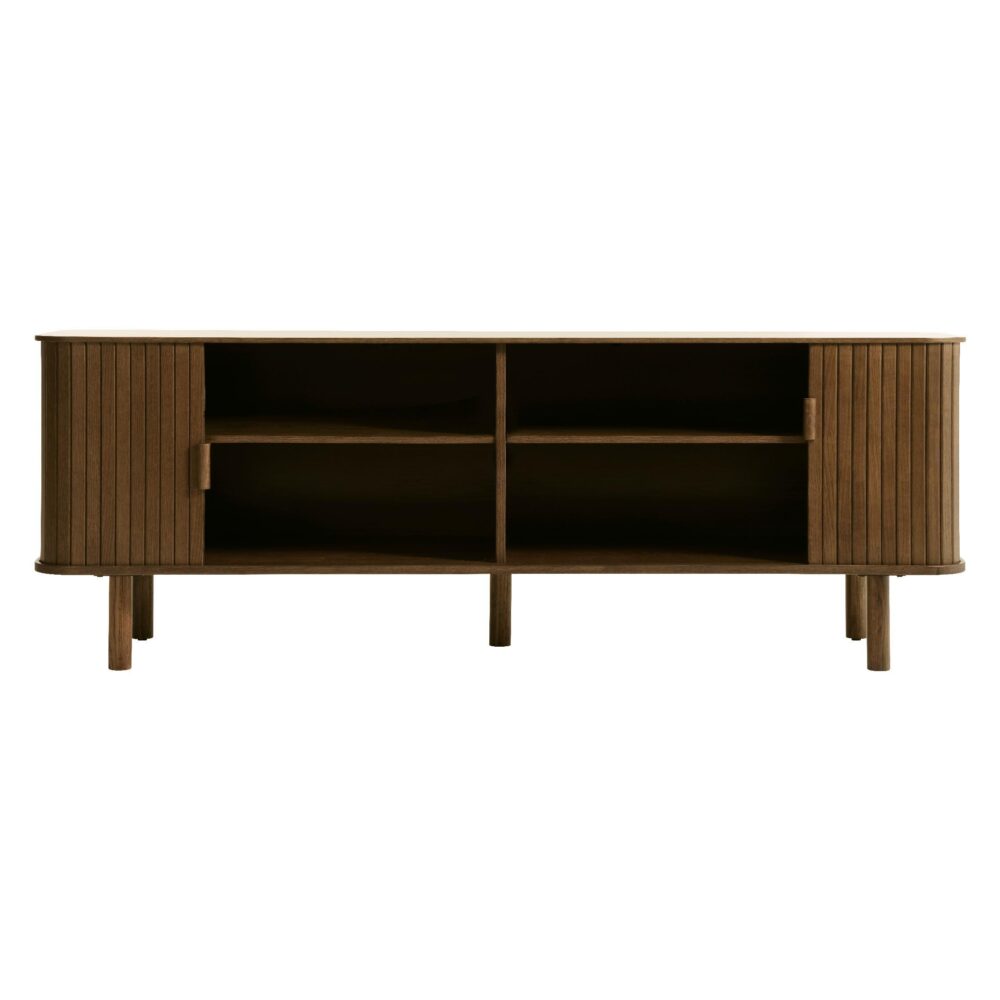 Tara tv-meubel eikenhout 160 cm afbeelding 2