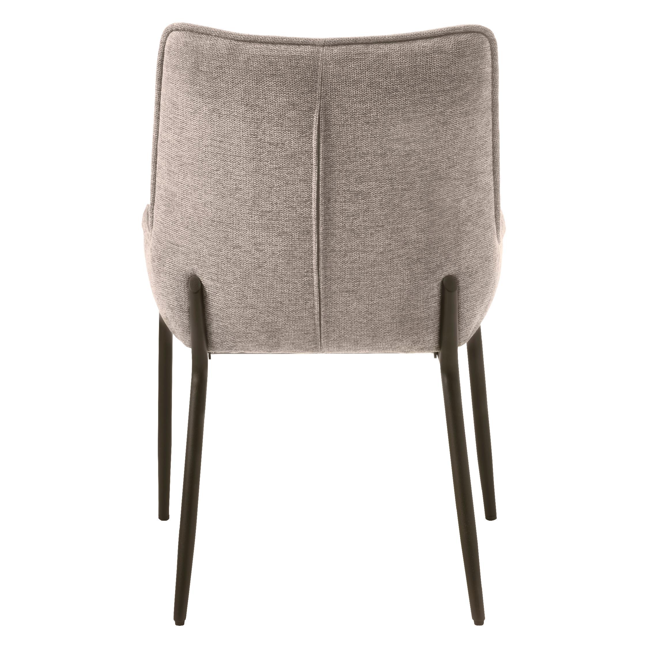 Nest of Nora eetkamerstoelen chenille zandkleur afbeelding 5