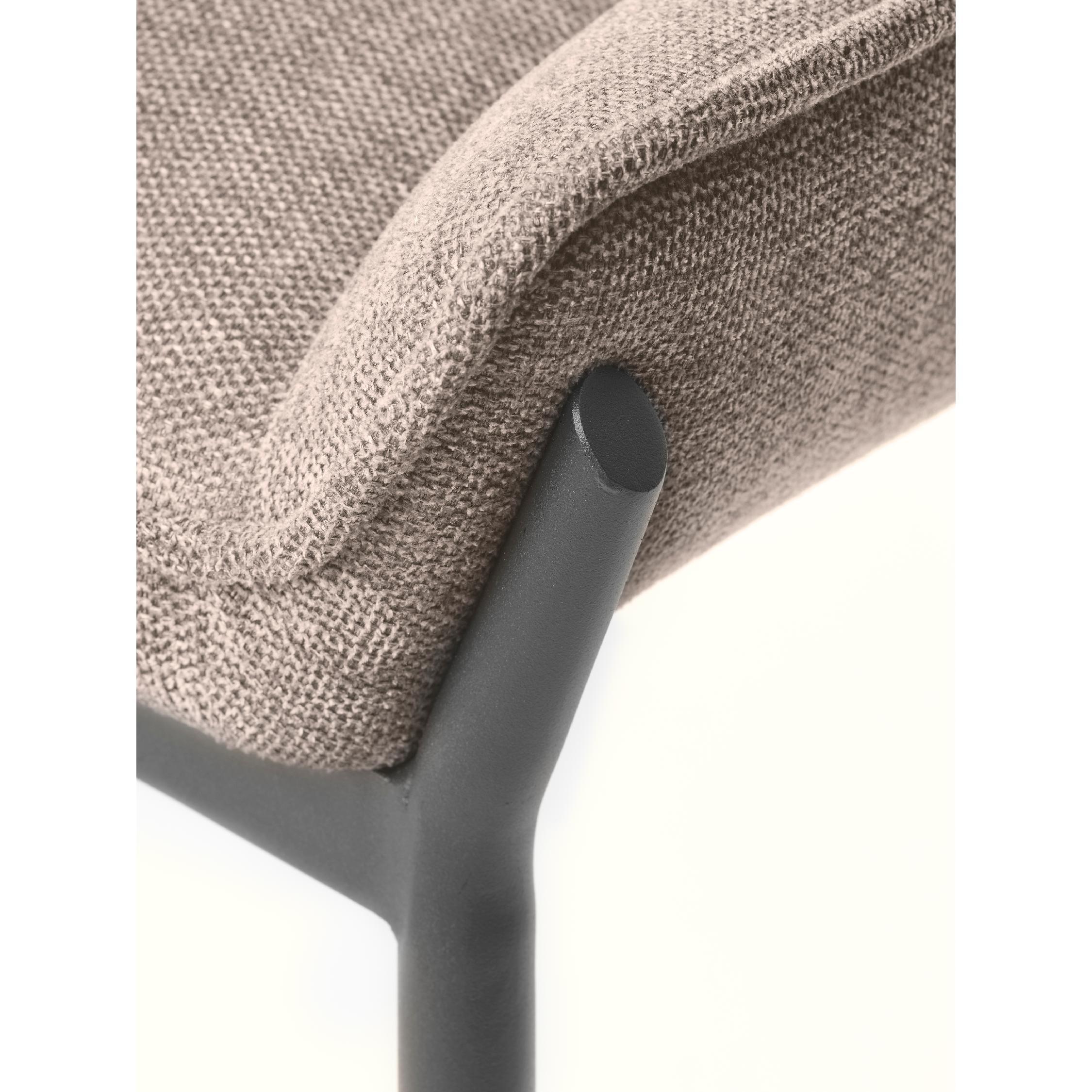 Nest of Nora eetkamerstoelen chenille zandkleur afbeelding 7