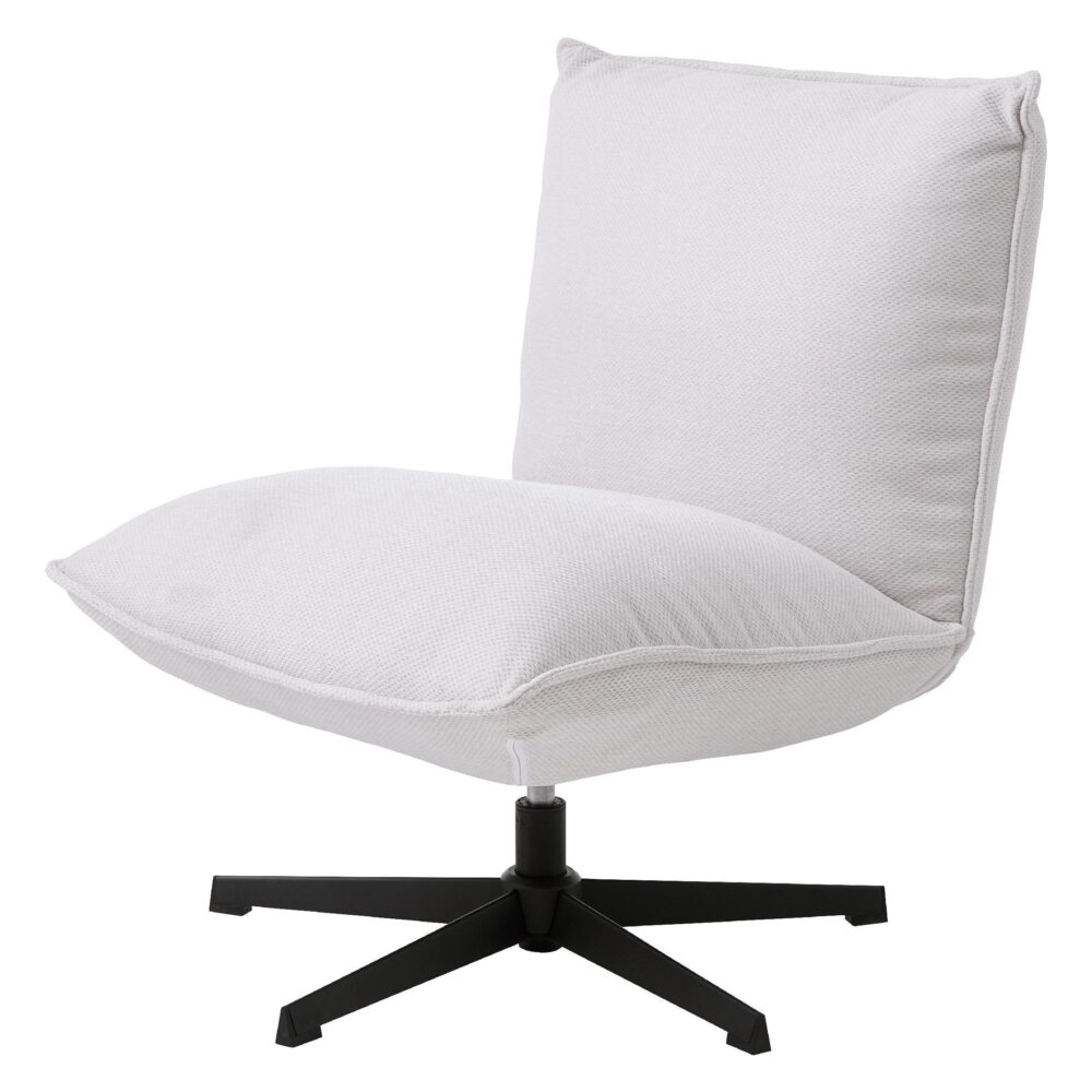 Envik chenille draaifauteuil offwhite afbeelding 1