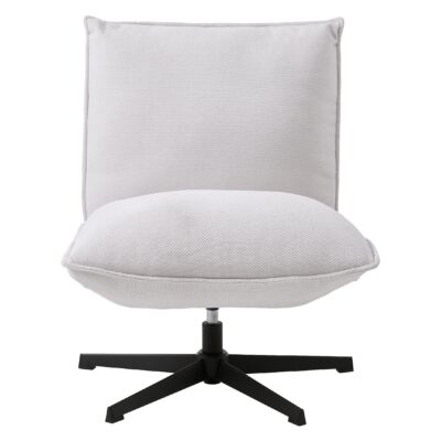 Envik chenille draaifauteuil offwhite afbeelding 5