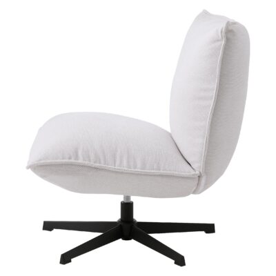 Envik chenille draaifauteuil offwhite afbeelding 4