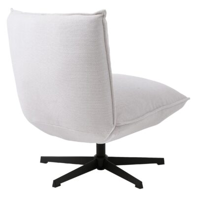 Envik chenille draaifauteuil offwhite afbeelding 3