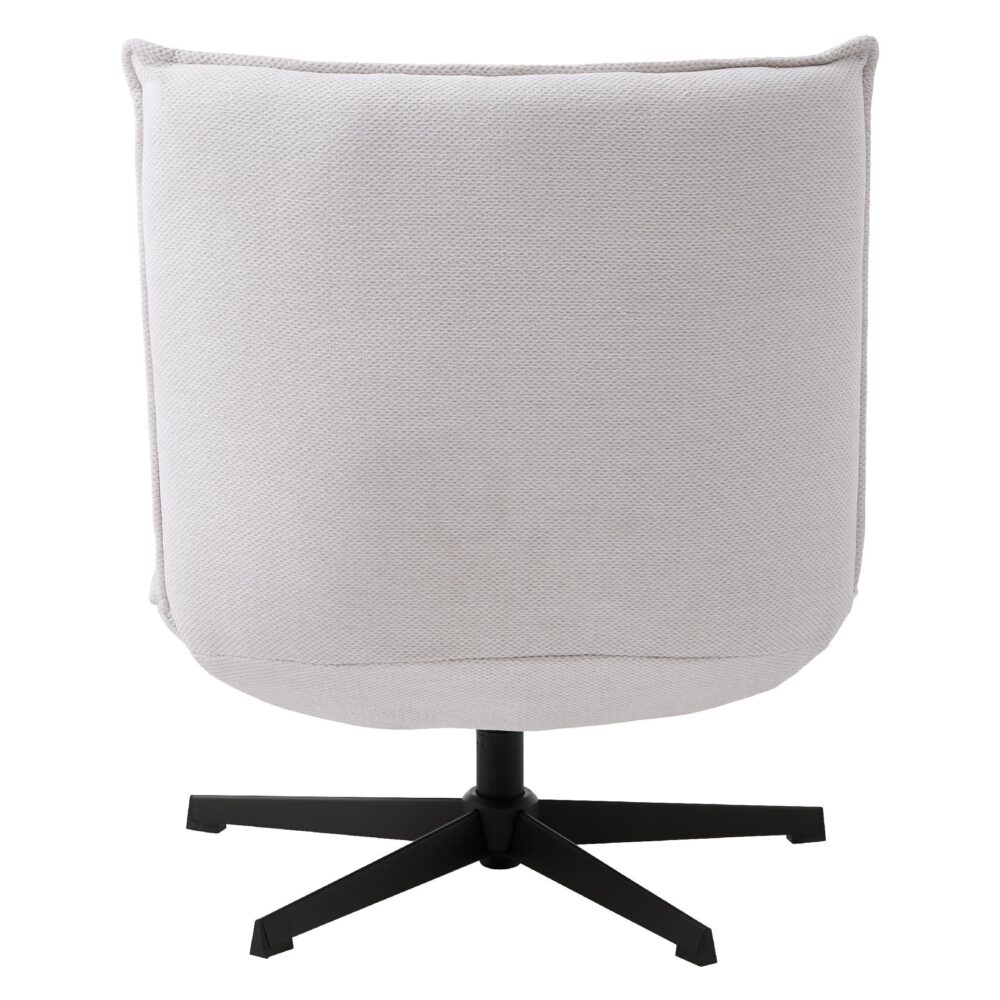 Envik chenille draaifauteuil offwhite afbeelding 2