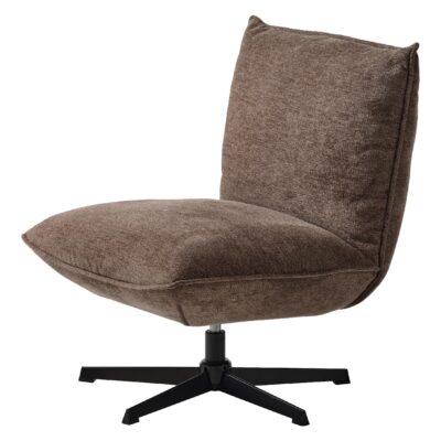 Envik draaifauteuil chenille chocoladebruin afbeelding 1