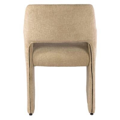 Maro eetkamerstoelen met armleuning zand afbeelding 3