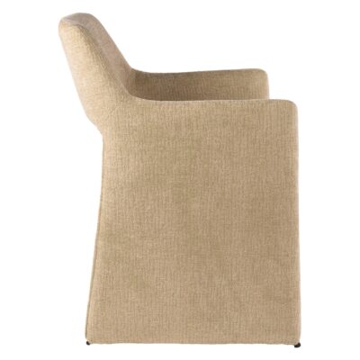 Maro eetkamerstoelen met armleuning zand afbeelding 4